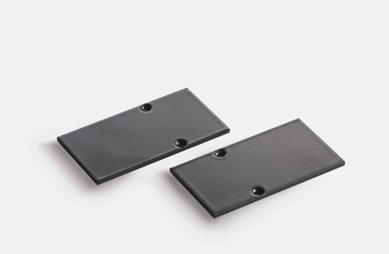 Minifile sistema - Coppia di testate di chiusura incasso rasato