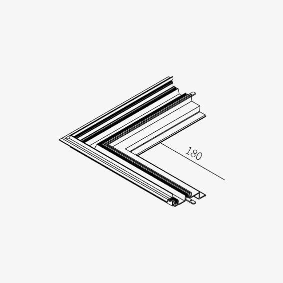 Guide sistema - Piano inclinato 30° per angolo esterno 138mm