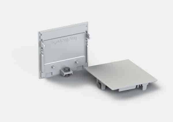 File 2 sistema - Coppia di testate per profilo soffitto/parete/sospensione