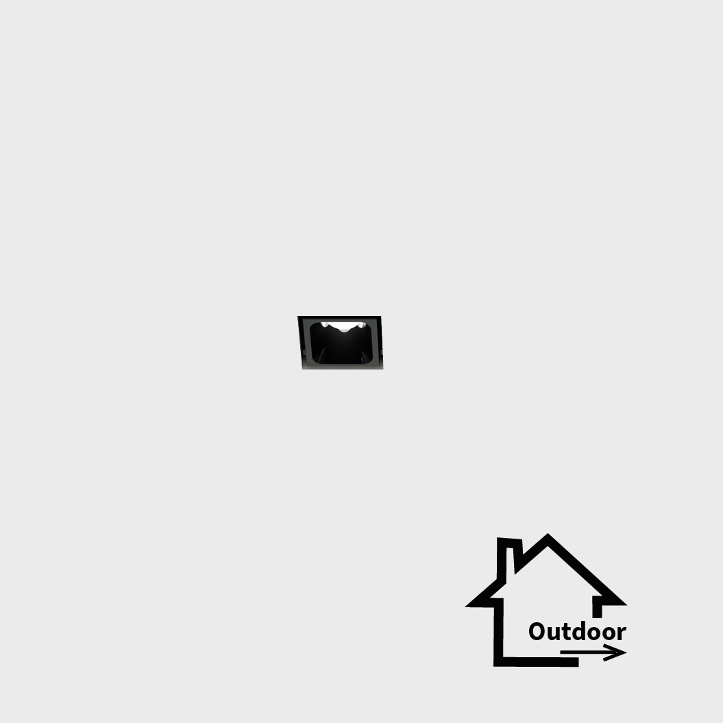 Leva 1 incasso rasato outdoor - kit