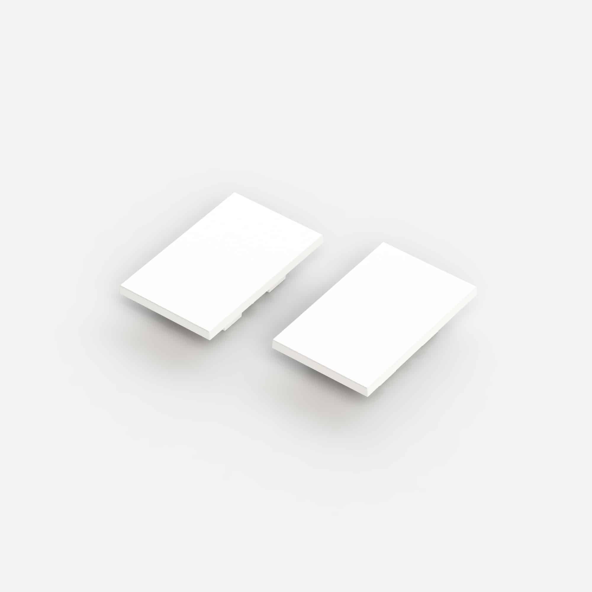 Coppia di testate di chiusura per profilo ad H