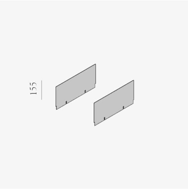 Guide sistema - Coppia di testate canale 138mm