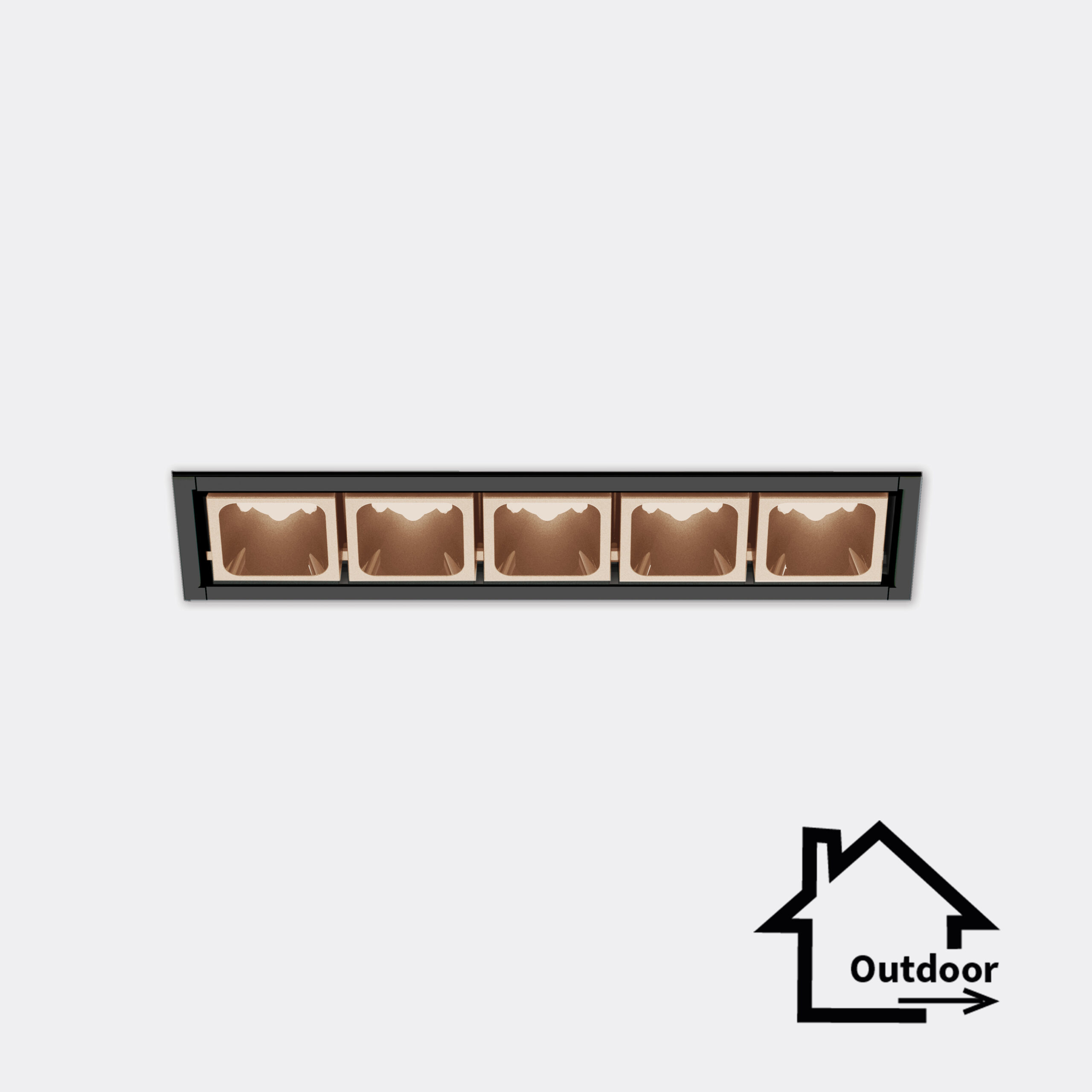 Leva 5 incasso frame outdoor - kit